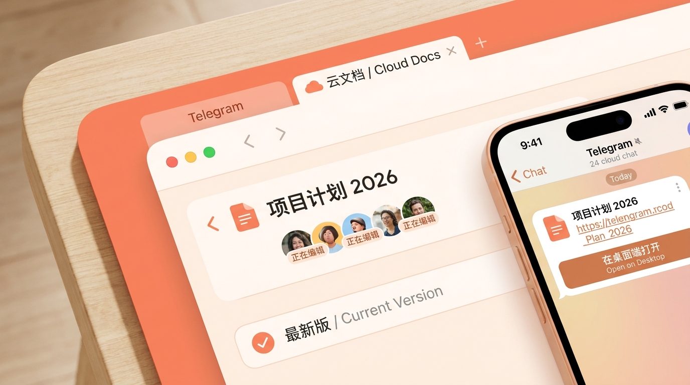 Telegram跨平台下载入口状态面板